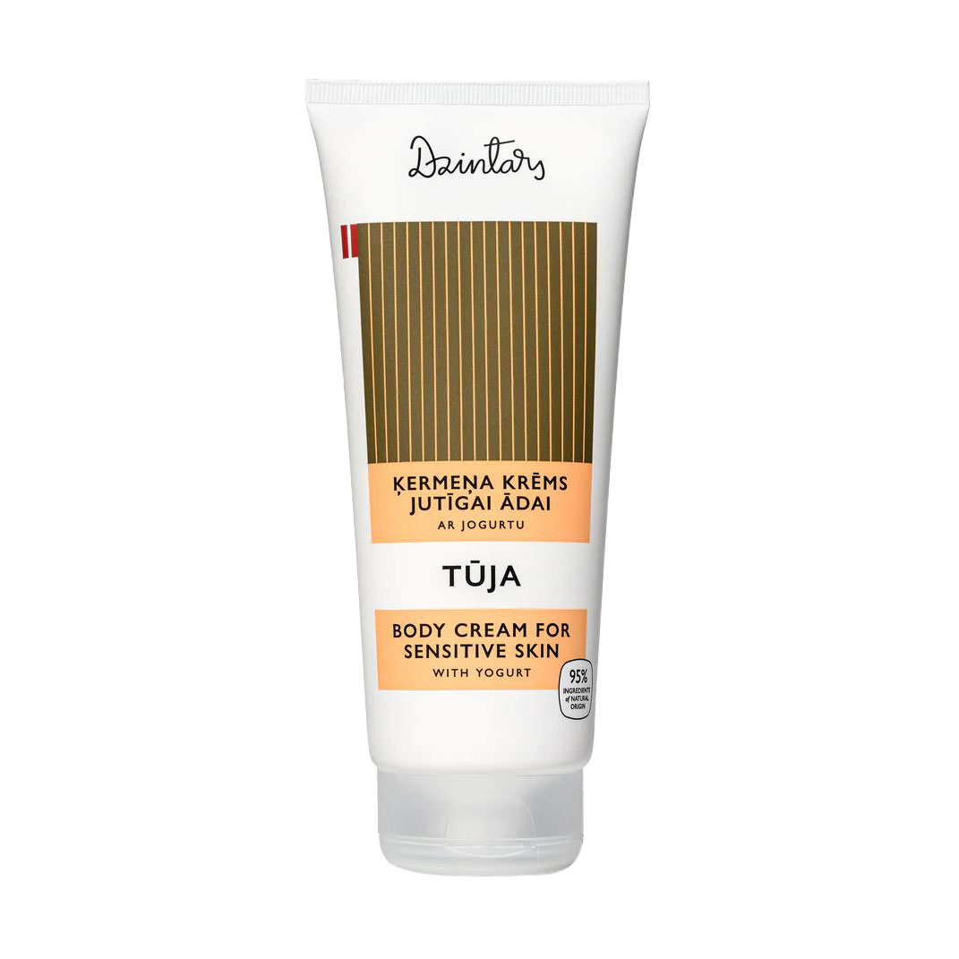 Крем для тіла Dzintars Tuja Body Cream For Sensitive Skin для чутливої шкіри, з йогуртом, 200 мл